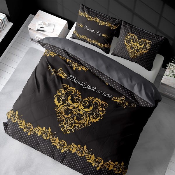 Pościel W Serduszka Serca Holland 160x200 cm. 100 % Bawełna NH-67