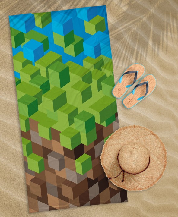 Ręcznik Plażowy 70x140 cm. 100 % Bawełna WZ77 PIXELE