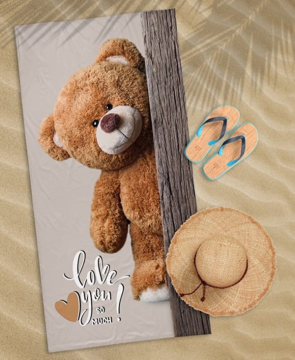 Ręcznik Plażowy 70x140 cm. 100 % Bawełna WZ83 MIŚ