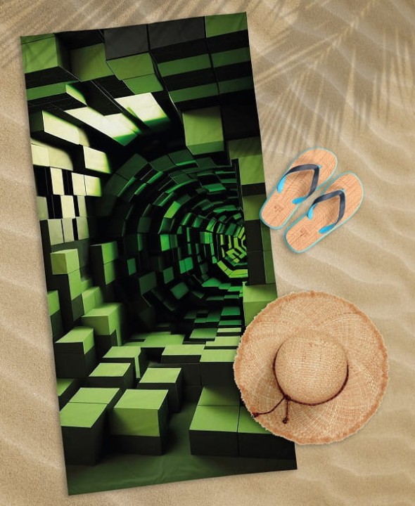 Ręcznik Plażowy 70x140 cm. 100 % Bawełna WZ81 TUNEL