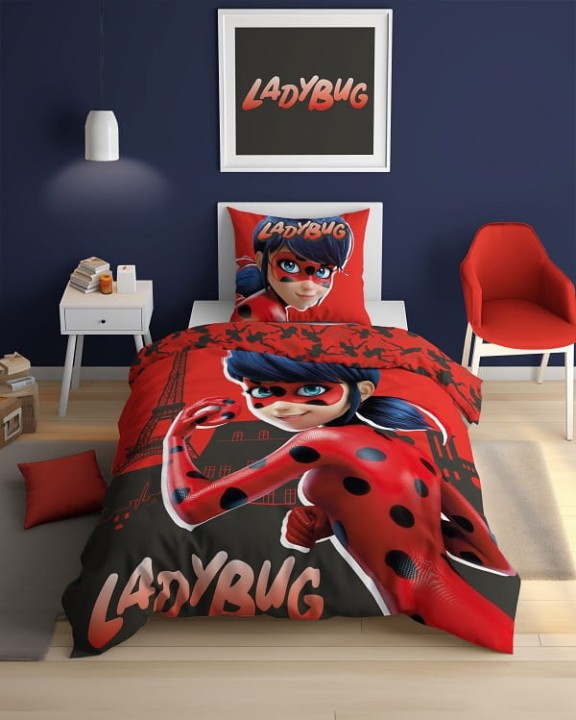 Pościel Dziecięca Świecąca W Ciemności 160x200 cm. Lady Bug LB-05