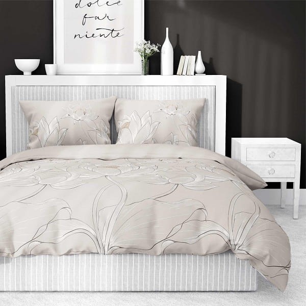 Ekskluzywna Pościel Z Bawełny Satynowej 220x200 cm. 5543-B