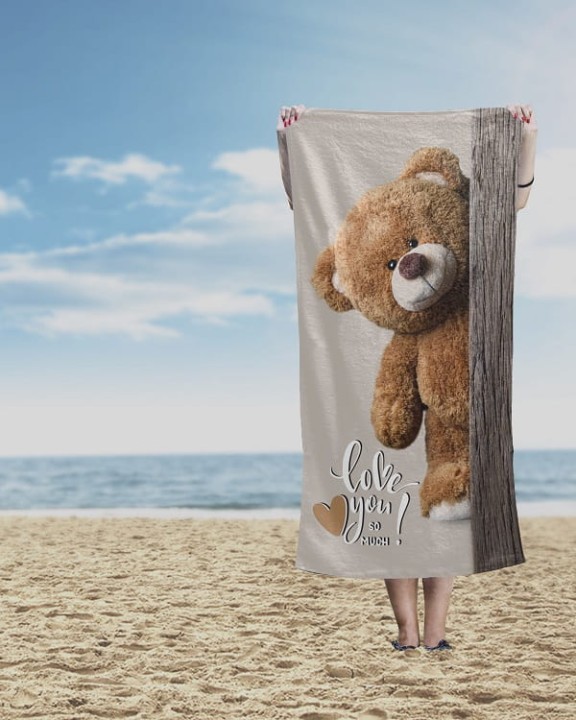 Ręcznik Plażowy 70x140 cm. 100 % Bawełna WZ83 MIŚ