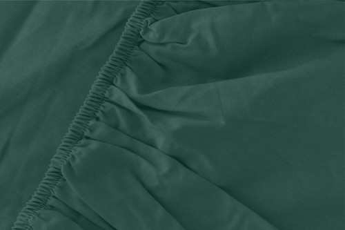Prześcieradło Z Mikrowłókna Z Gumką 140x200 cm. + 25 cm. Butelkowa Zieleń