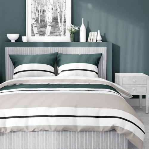 Pościel Bawełna Satynowa 220x200 cm. Pasy 5219-B