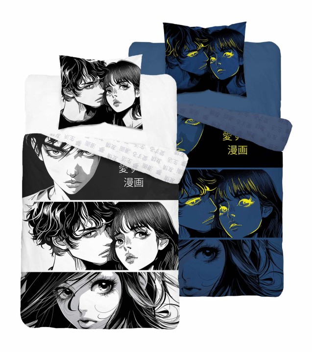 Pościel Dziecięca Świecąca W Ciemności 160x200 cm. Manga 5207