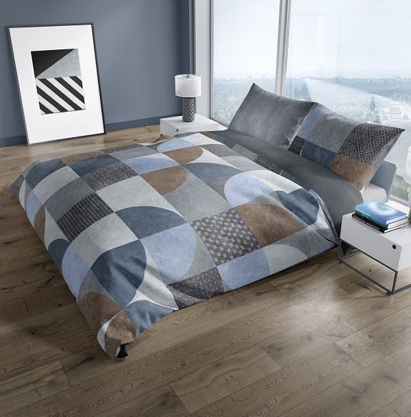 Luksusowa Pościel Z Bawełny Satynowej Druk Cyfrowy 220x200 cm. Geometria 009