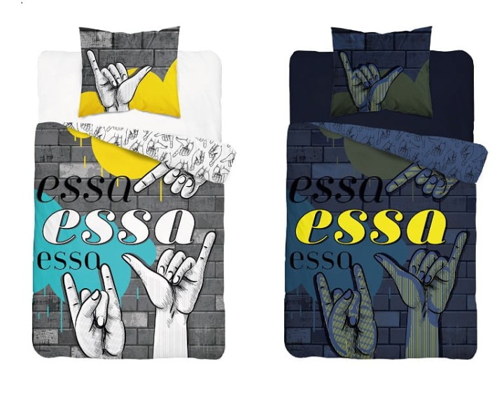 Pościel Dziecięca Świecąca W Ciemności 160x200 cm. Młodzieżowa Dla Nastolatka ESSA 4759