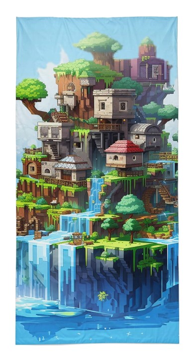 Ręcznik Plażowy 70x140 cm. 100 % Bawełna WZ92 KLOCKI