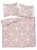 Komplet Pościeli Bawełnianej 220x200 BAWEŁNA 100 % Pudrowy Róż Kółka 5247-B