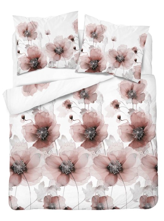 Pościel Bawełna Satynowa 220x200 cm. Kwiaty 4817-C