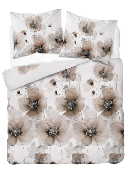 Pościel Bawełna Satynowa 160x200 cm. Kwiaty 4817-D