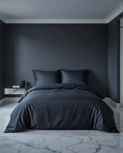 Luksusowa Pościel Modern Luxury Bawełna Satynowa 220x200 cm. Denim