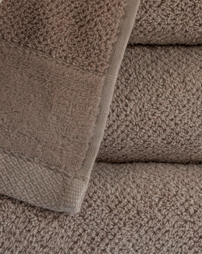 Komplet 3- Ręczników Bawełnianych 70x140 cm. 550gsm Taupe VTO-17
