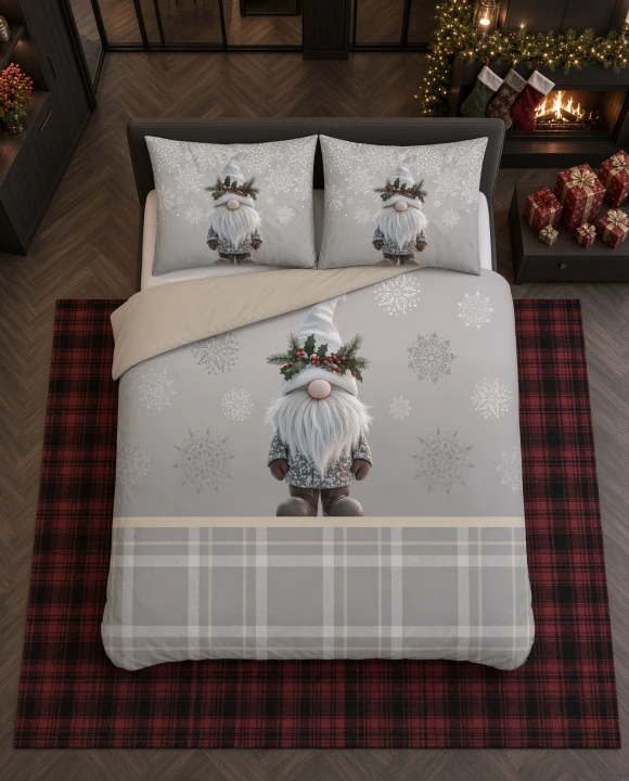 Komplet Pościeli Świątecznej Bawełnianej 160x200 BAWEŁNA 100 %